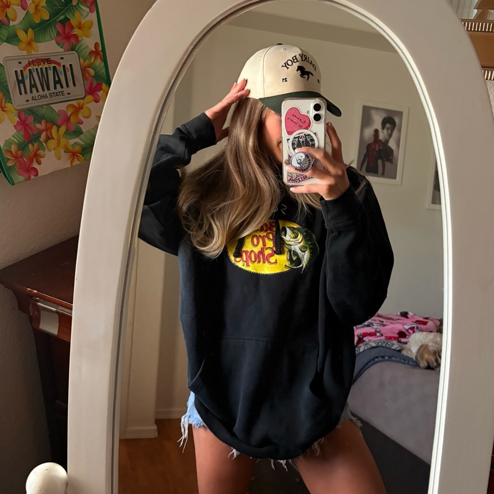 Bass Pro Shops Black Hoodie with Logo